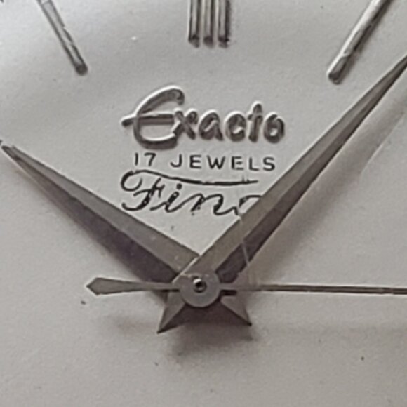 Vintage Swiss "Exacto Fino" mecganical watch in excellent working condition - Picture 5 of 10